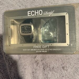 ECHO Davidoff Mens Fast Track .34 Oz. Eau de Toilette Echo Watch—*Discontinued*